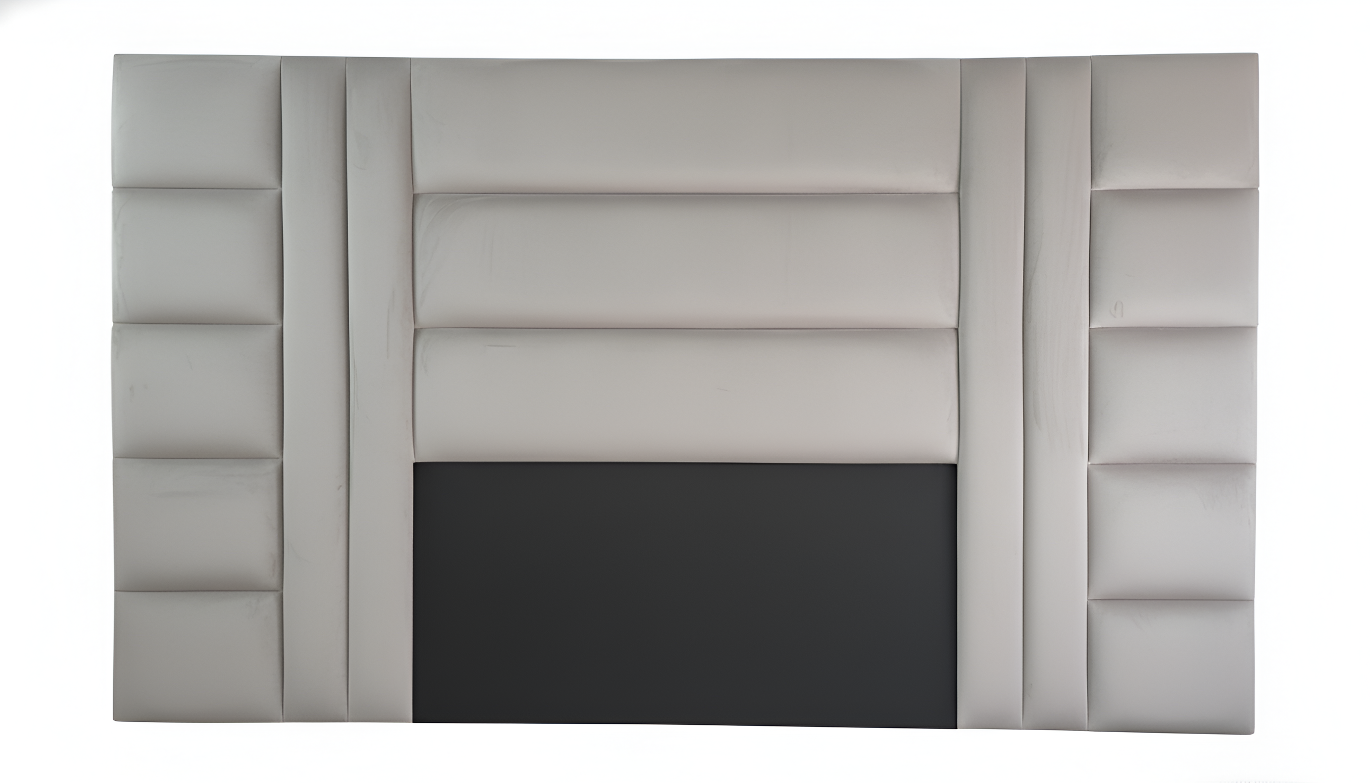 Elegant Velvet H Design Extra Length Headboard