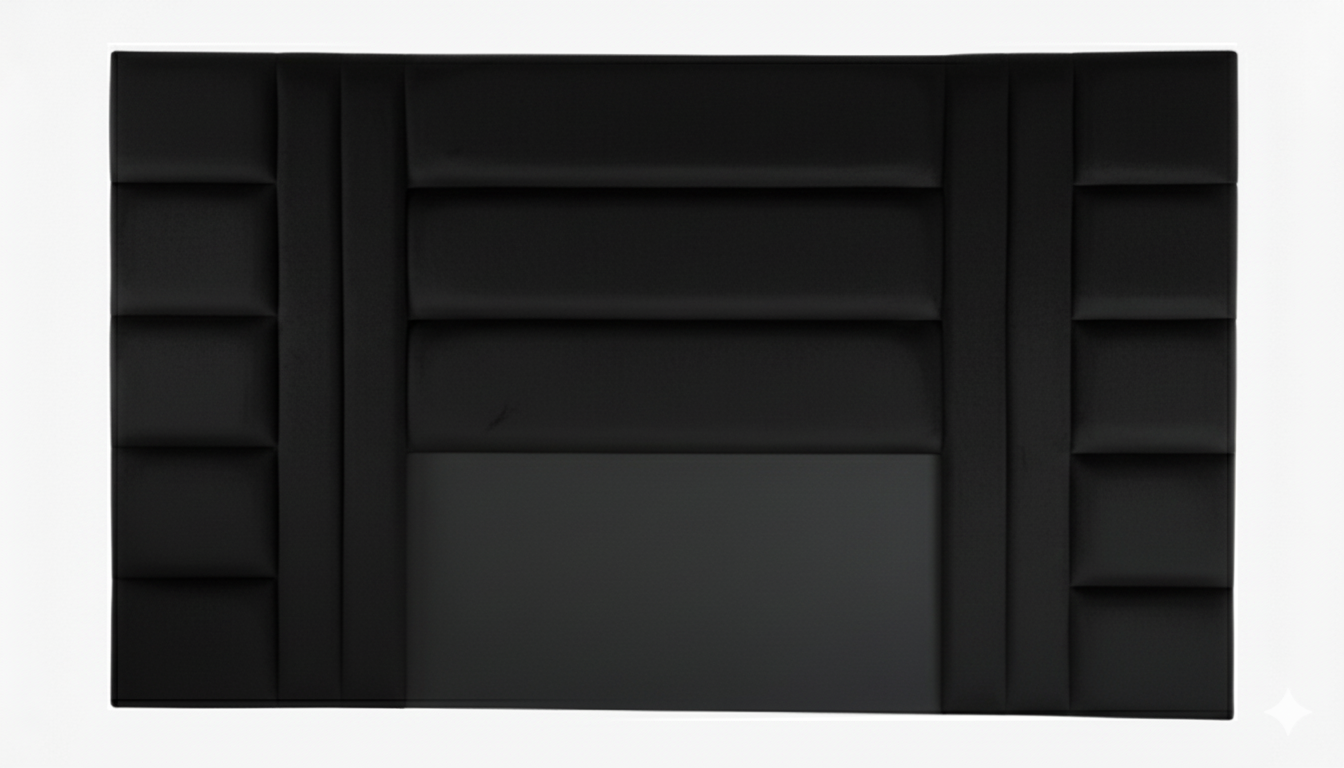 Elegant Velvet H Design Extra Length Headboard