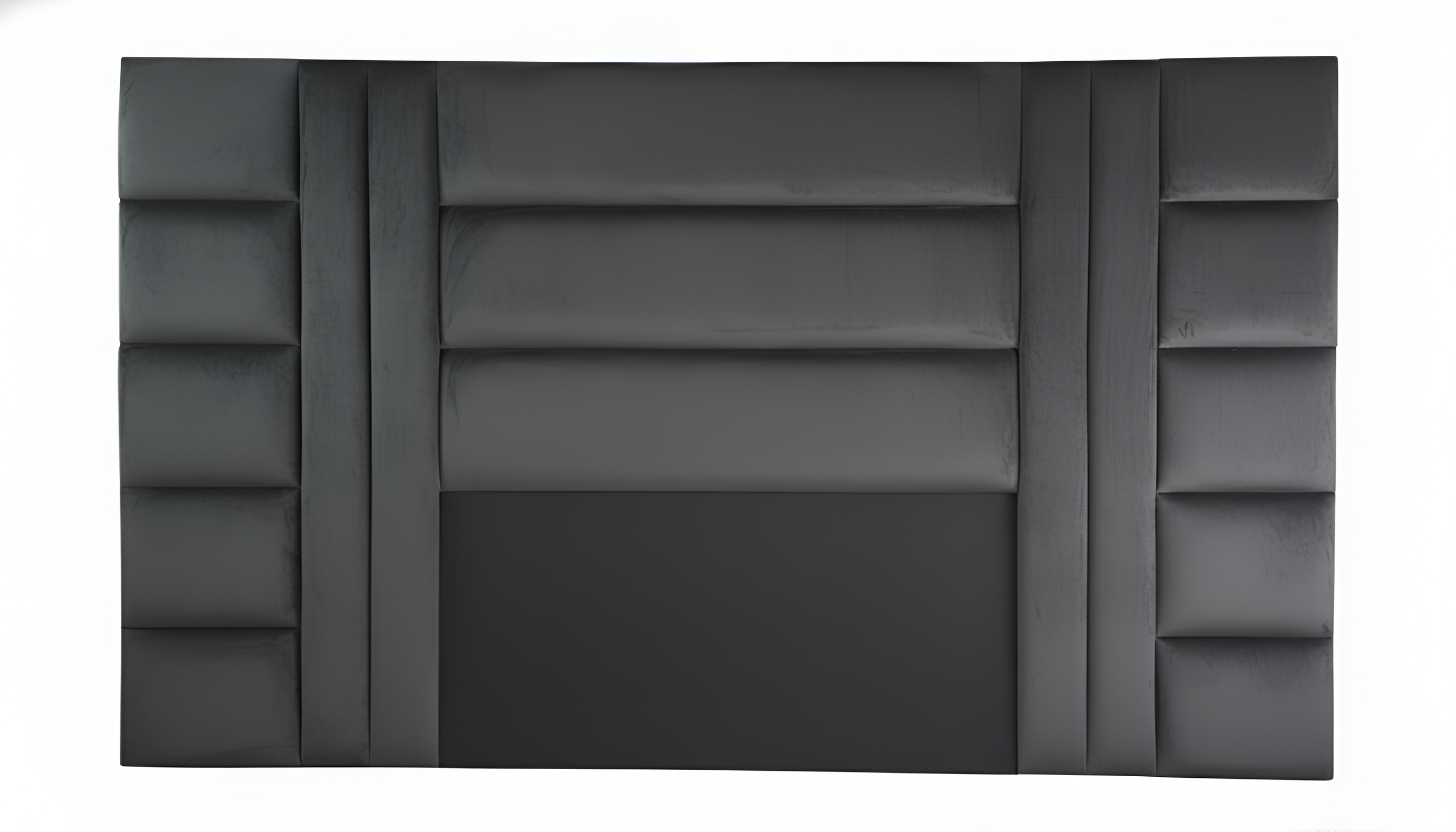 Elegant Velvet H Design Extra Length Headboard