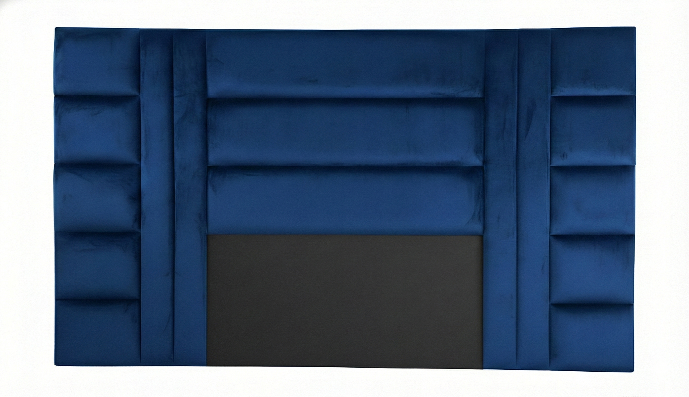 Elegant Velvet H Design Extra Length Headboard