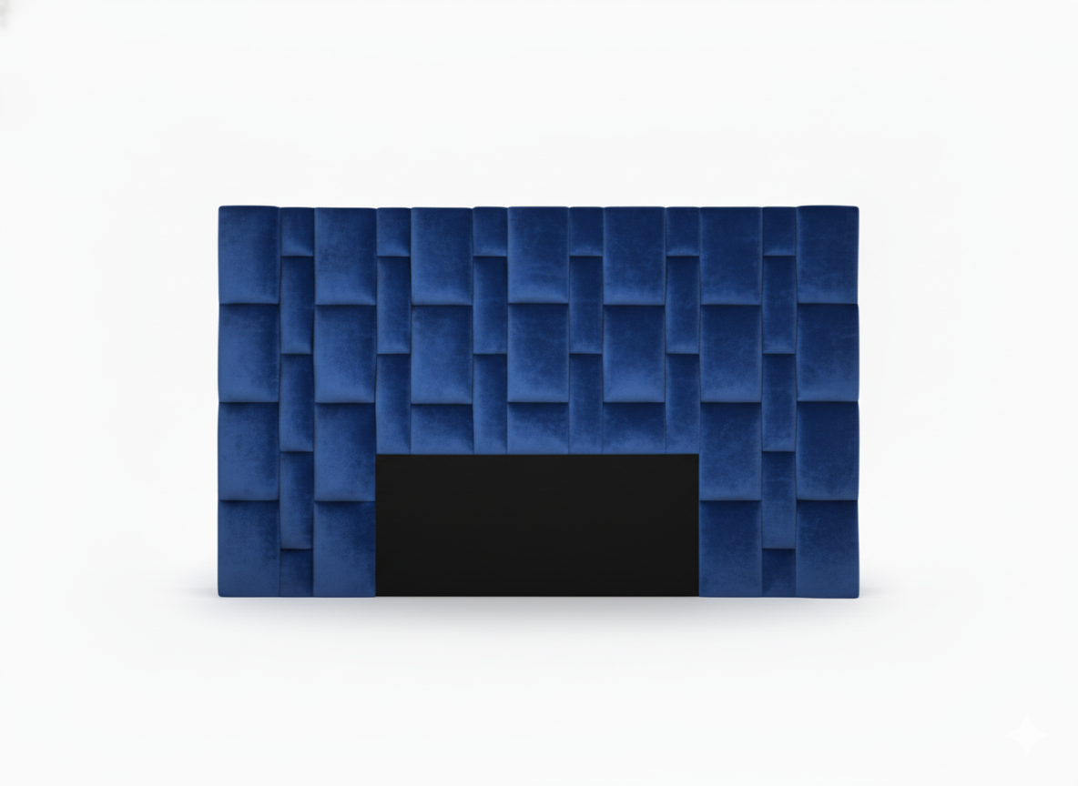 Elegant Velvet Elegant Design Extra Length Headboard